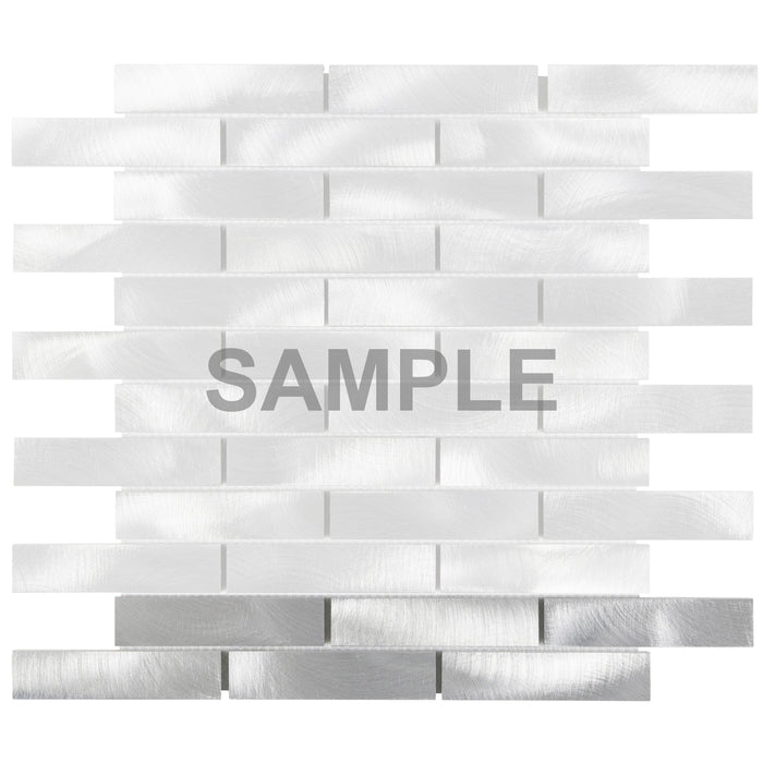 Sample - TDH211MO Aluminum Metallic Metal Mosaic Tile