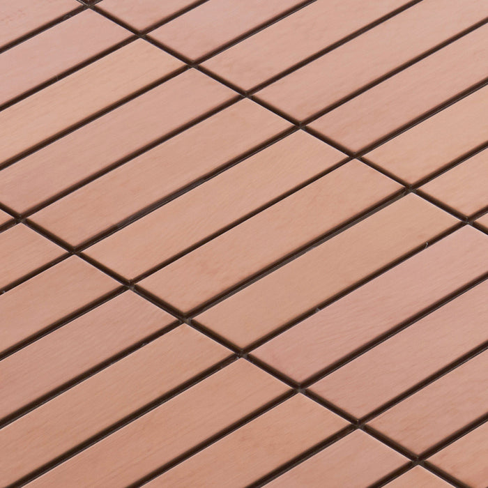 Sample - TDH238RG Stainless Steel Rose Gold Copper Metallic Metal Mosaic Tile