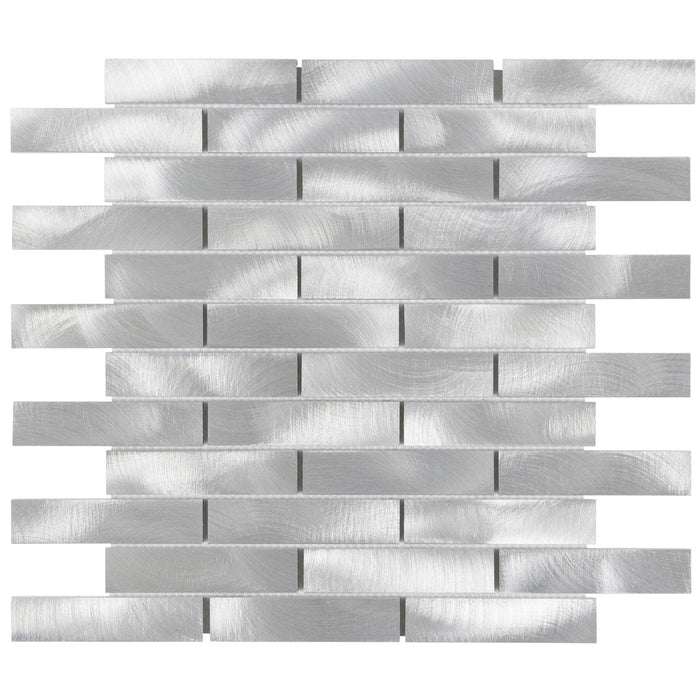 Sample - TDH211MO Aluminum Metallic Metal Mosaic Tile